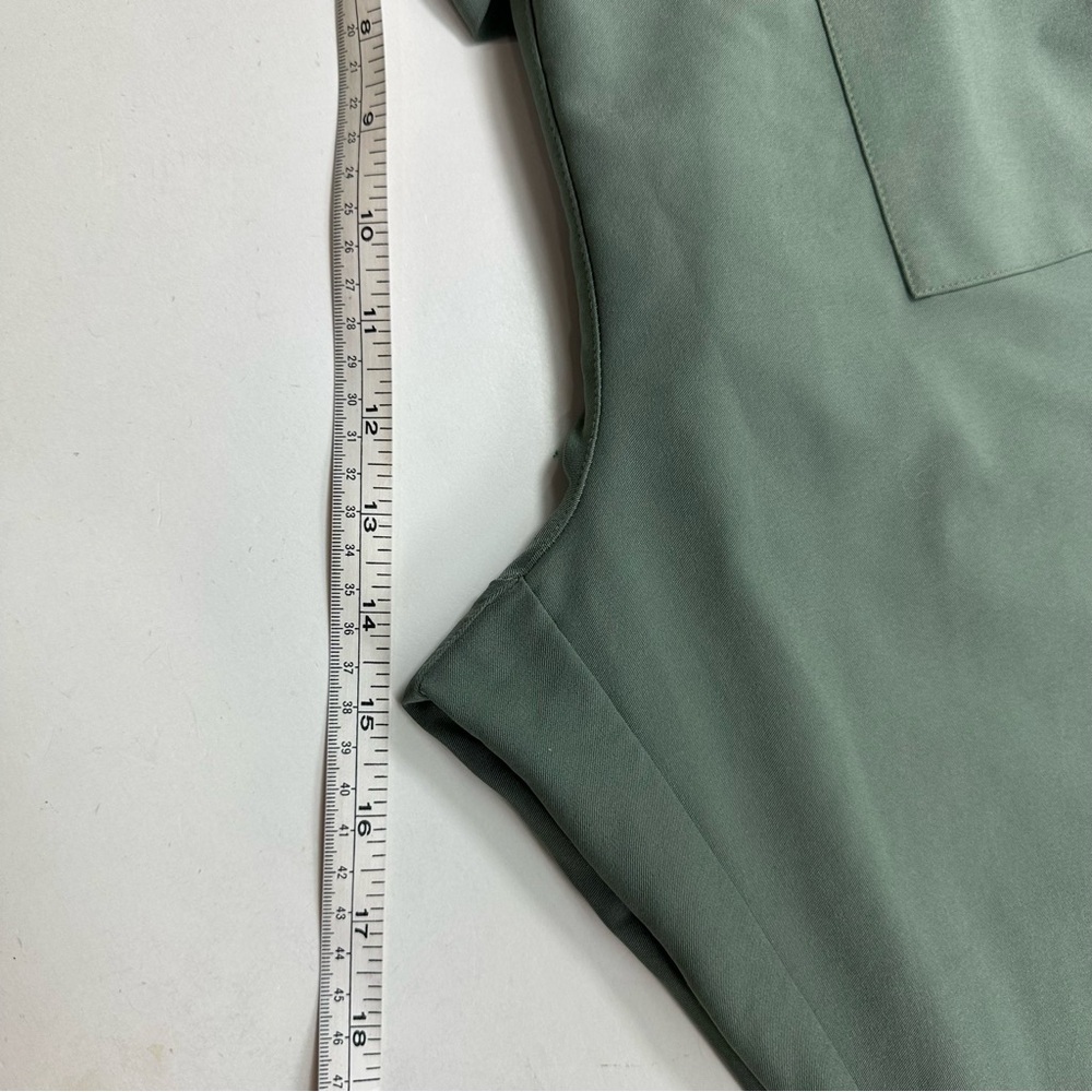 Grace Karin Sage Green Paperbag Waist Cropped Pants - Picture 7 of 9